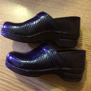 Dansko navy clogs